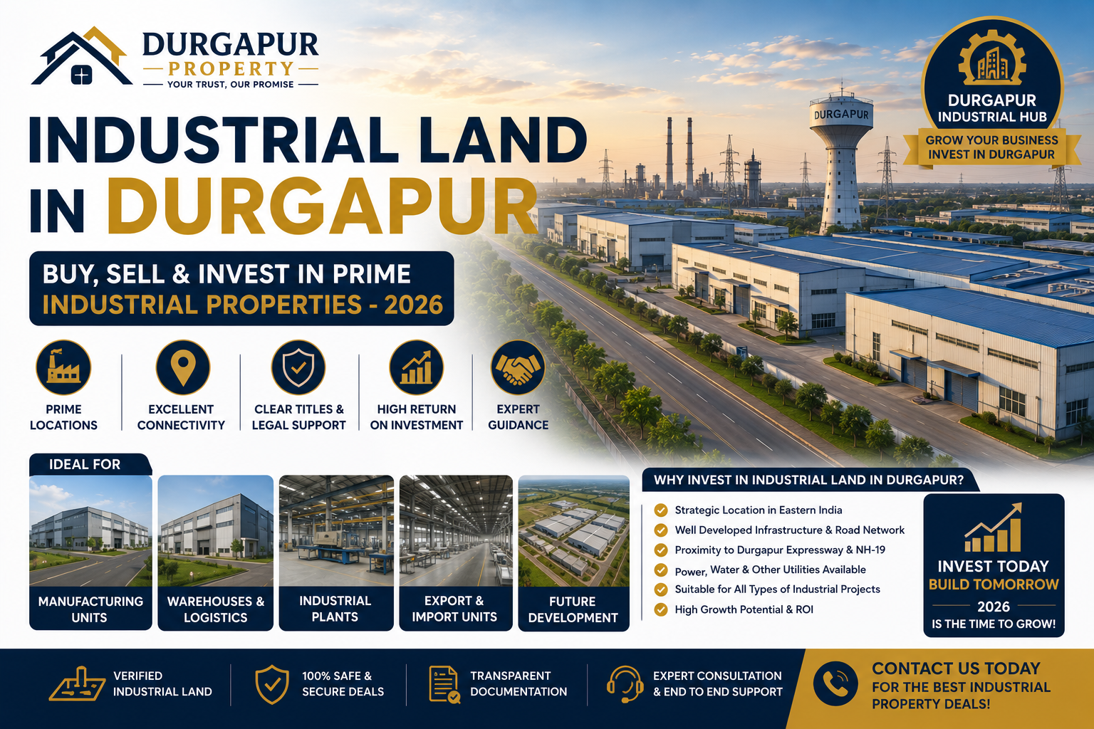 Industrial Land in Durgapur – Buy, Sell & Invest in Prime Industrial Properties - 2026
