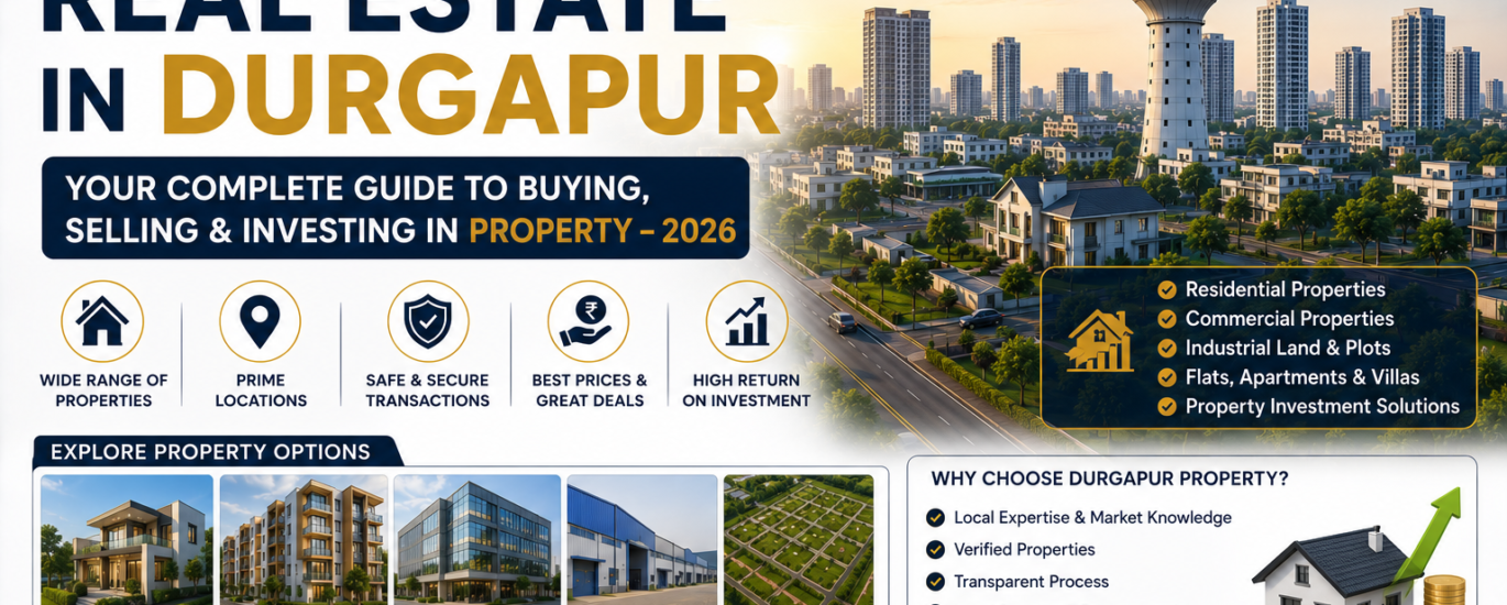 Real Estate in Durgapur – Your Complete Guide to Buying, Selling & Investing in Property - 2026