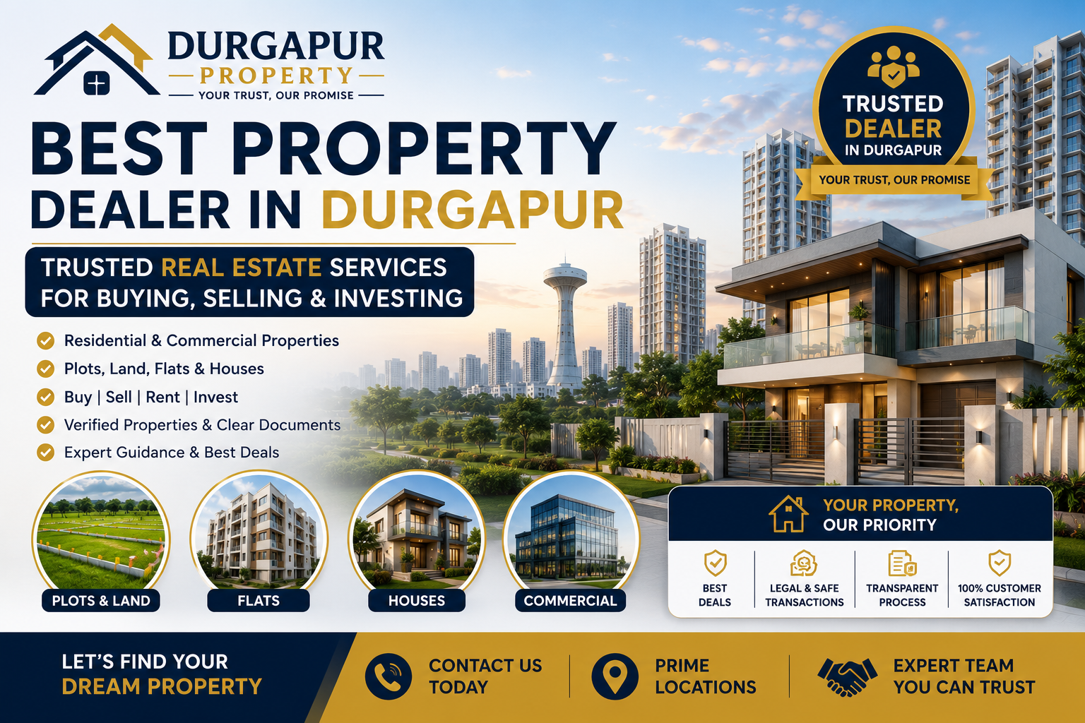 Best Property Dealer in Durgapur – Trusted Real Estate Services for Buying, Selling & Investing