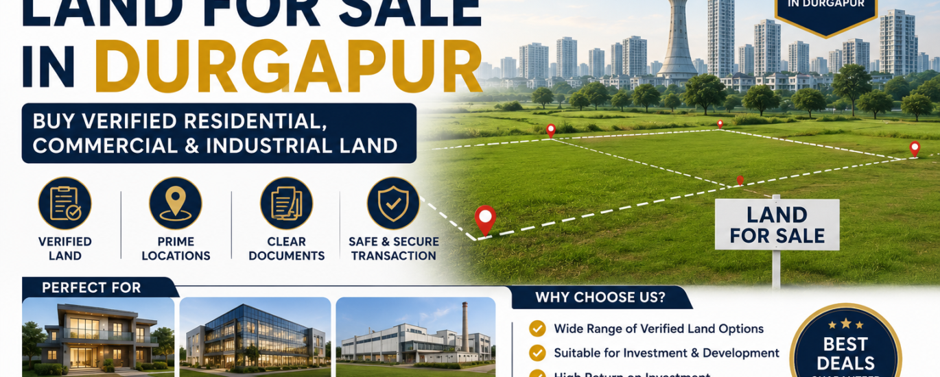 Land for Sale in Durgapur – Buy Verified Residential, Commercial & Industrial Land