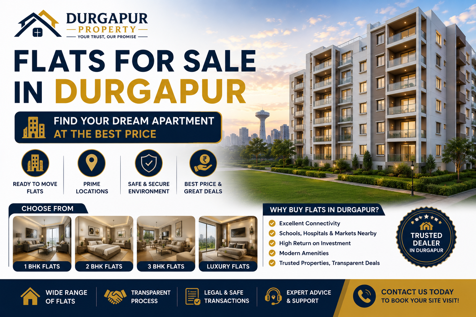 Flats for Sale in Durgapur – Find Your Dream Apartment at the Best Price - 2026