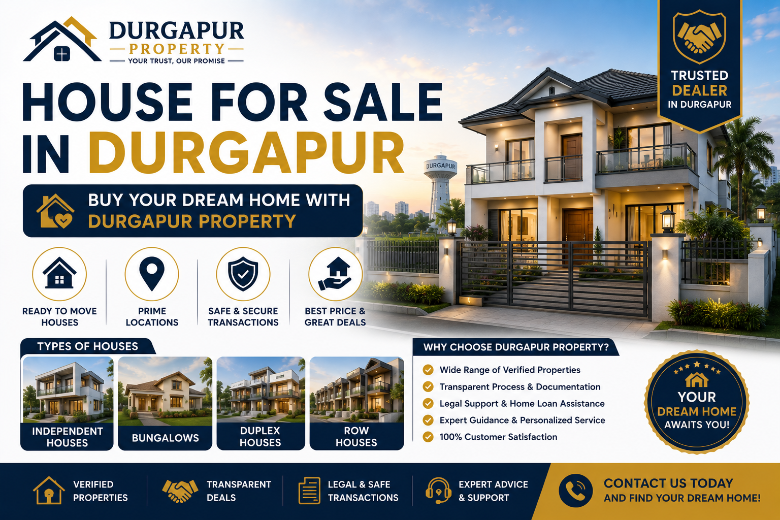 House for Sale in Durgapur – Buy Your Dream Home with Durgapur Property - 2026