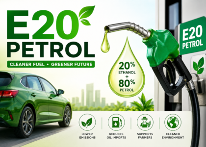 E20 Petrol Explained: Benefits, Mileage, Engine Compatibility, Price & Complete Guide (2026)