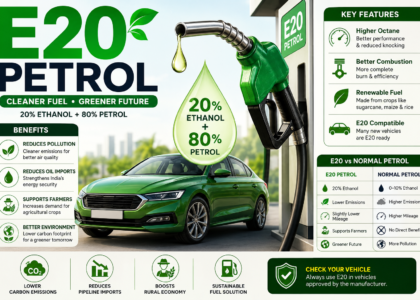 E20 Petrol Complete Guide Engine Performance, Mileage, Advantages, Disadvantages, Maintenance & Myths
