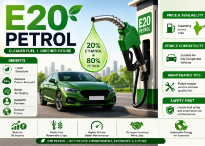 E20 Petrol Price, Availability, Vehicle Compatibility, Safety, Storage, Maintenance & Future Scope (2026)