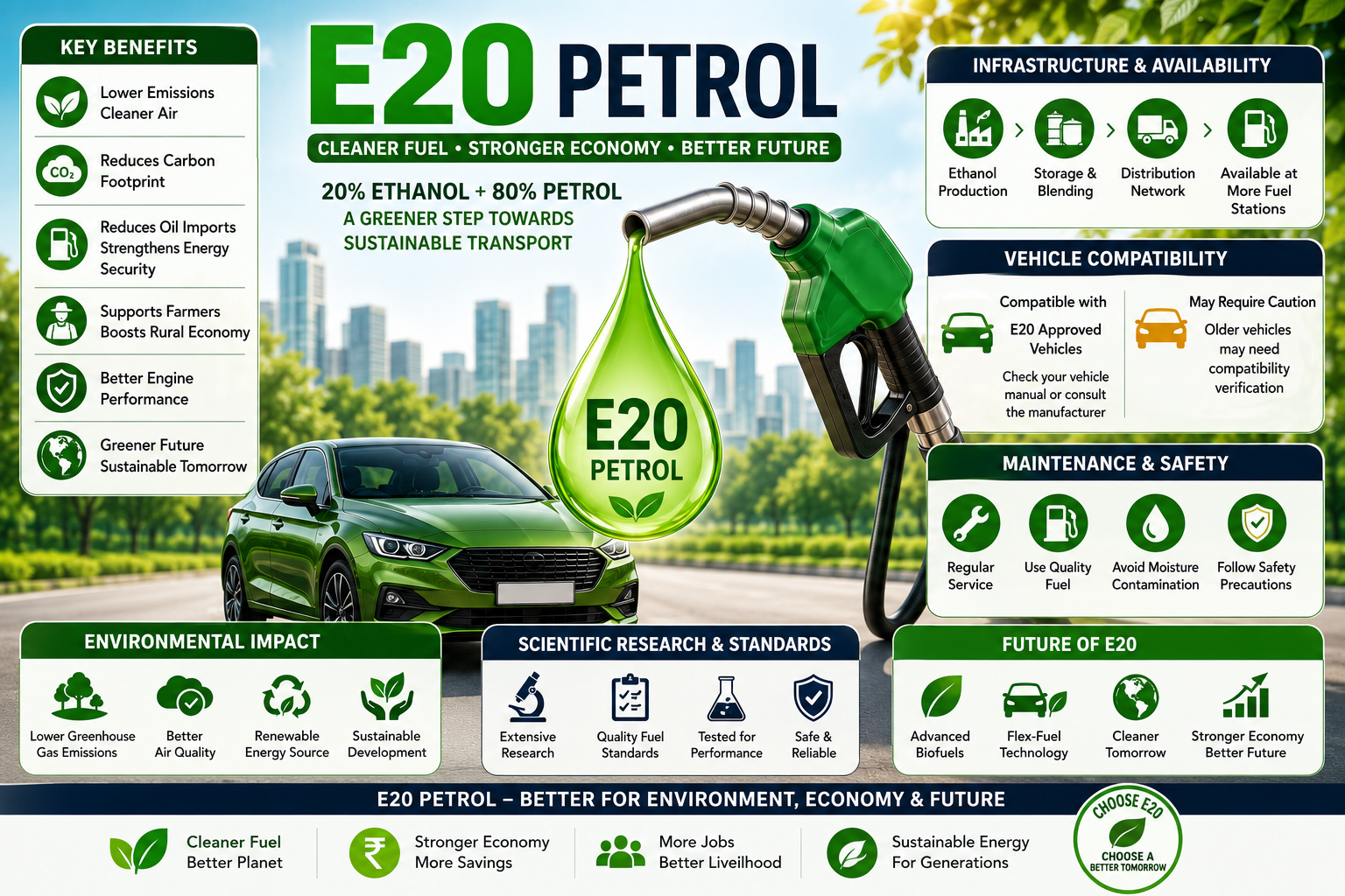 E20 Petrol Scientific Research, Fuel Standards, Challenges, Future Technologies & Final Expert Guide (2026)