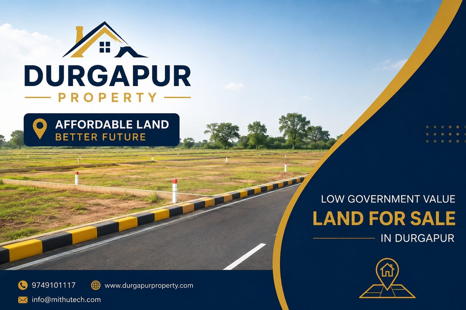 Low Government Value Land Available for Sale in Durgapur – Buy Affordable Plots with Durgapur Property - 2026