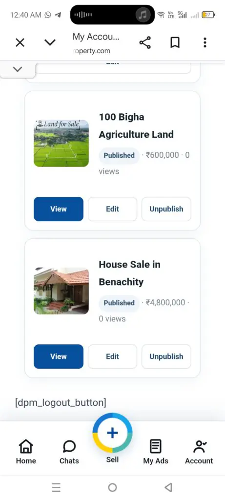 100 Bigha Land for Sale