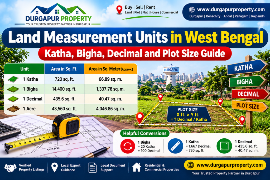 Land Measurement Units in West Bengal: Katha, Bigha, Decimal and Plot Size Guide
