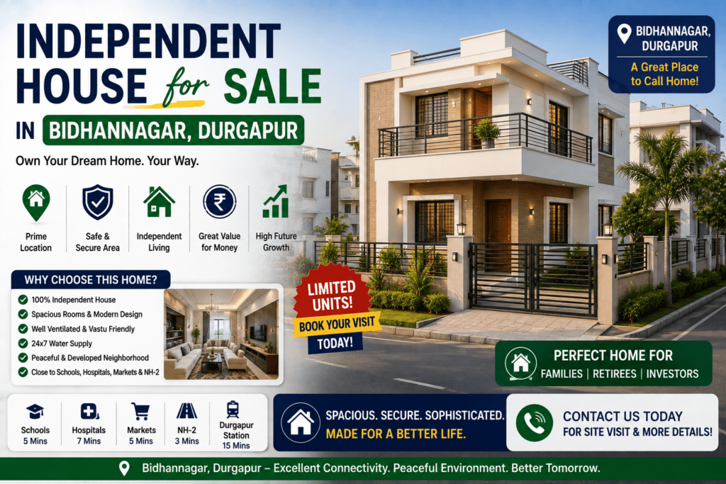 Independent House for Sale in Bidhannagar Durgapur