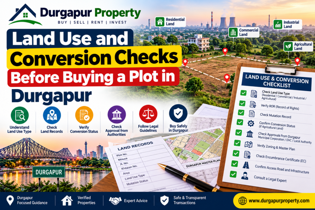 Land Use and Conversion Checks Before Buying a Plot in Durgapur