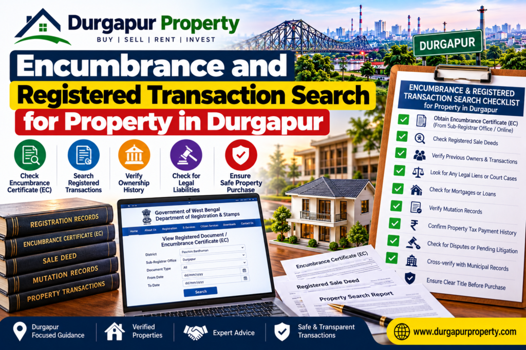 Encumbrance and Registered Transaction Search for Property in Durgapur