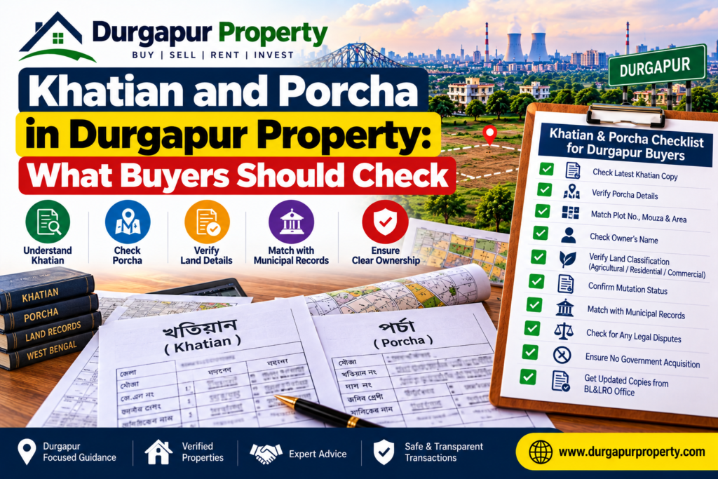 Khatian and Porcha in Durgapur Property: What Buyers Should Check