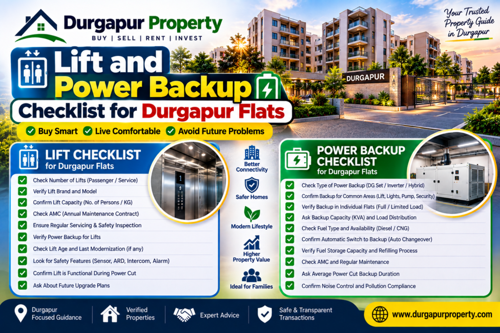 Lift and Power Backup Checklist for Durgapur Flats