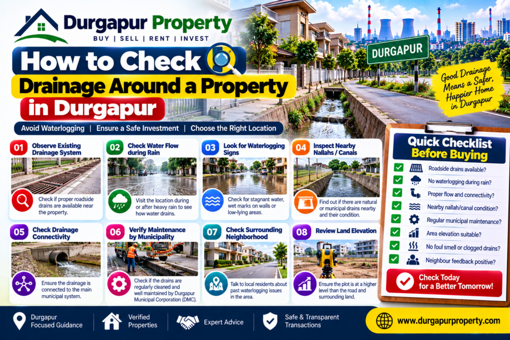 How to Check Drainage Around a Property in Durgapur
