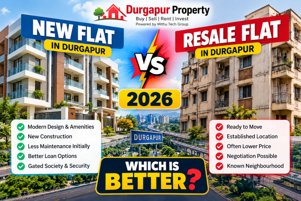 New Flat vs Resale Flat in Durgapur (2026): Which Is Better?